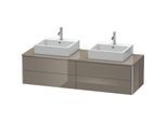 Duravit XSquare Waschtisch-Unterschrank XS4917B8989 160x40x54,8cm, 4 Schubkästen, beidseitig, Flannel Grey hochglanz