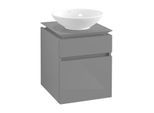 Villeroy & Boch Legato Waschtischunterschrank B56600FP 45x55x50cm, Glossy Grey