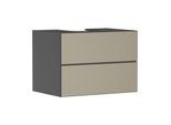 hansgrohe Xevolos E Waschtischunterschrank 54189390 780x555x550mm, 2 Schubladen, schiefergrau matt, bronze Struktur
