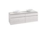 Villeroy & Boch Legato Waschtischunterschrank B67700E8 160x55x50cm, White Wood