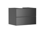 hansgrohe Xevolos E Waschtischunterschrank 54189770 780x555x550mm, 2 Schubladen, schiefergrau matt, schiefergrau metallic