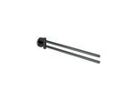 Grohe Essentials Handtuchhalter 40371A01 2-armig, schwenkbar, 43,9cm, hard graphite