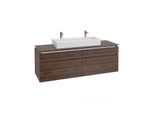 Villeroy & Boch Legato Waschtischunterschrank B671L0VH 160x55x50cm, mit LED-Beleuchtung, Arizona Oak