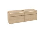 Villeroy & Boch Legato Waschtischunterschrank B671L0VJ 160x55x50cm, mit LED-Beleuchtung, Nordic Oak