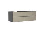 hansgrohe Xevolos E Waschtischunterschrank 54201390 1570x555x550mm, 4 Schubladen, schiefergrau matt, bronze Struktur