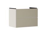 hansgrohe Xevolos E Waschtischunterschrank 54179390 780x555x475mm, 2 Schubladen, sandbeige matt, bronze Struktur