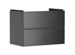 hansgrohe Xevolos E Waschtischunterschrank 54180770 780x555x475mm, 2 Schubladen, schiefergrau matt, schiefergrau metallic