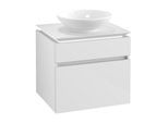 Villeroy & Boch Legato Waschtischunterschrank B568L0DH 60x55x50cm, mit LED-Beleuchtung, Glossy White