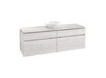 Villeroy & Boch Legato Waschtischunterschrank B67100E8 160x55x50cm, White Wood