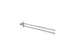 Grohe Essentials Cube Handtuchhalter 40624DC1 supersteel, 2-armig, 43,9 cm, schwenkbar, verdeckte Befestigung