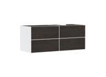 hansgrohe Xevolos E Waschtischunterschrank 54239730 1370x555x550mm, 4 Schubladen, rechts, mattweiß, Eiche dunkel