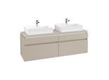 Villeroy & Boch Legato Waschtischunterschrank B677L0VK 160x55x50cm, mit LED-Beleuchtung, Soft Grey