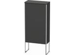Duravit XSquare Halbhochschrank XS1304R4949 50x88x23,6cm, Tür rechts, stehend, Graphit matt