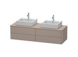 Duravit XSquare Waschtisch-Unterschrank XS4917B4343 160x40x54,8cm, 4 Schubkästen, beidseitig, Basalt matt