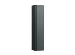 LAUFEN BASE für INO Hochschrank H4030341102661 35x16,5cm, 1 Tür, Scharnier rechts, Griff Aluminium schwarz, verkehrsgrau