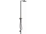 hansgrohe Axor Starck Duschsäule 12672340 mit Thermostat, Kopfbrause 240 1jet, brushed black chrome