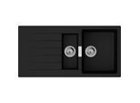 hansgrohe Einbauspüle 43357170 750x490mm, Haupt- und Zusatzbecken, 980 x 480 mm, graphitschwarz
