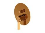 Steinberg Serie 280 Fertigmontageset 28021033RG mit Abdeckplatte d= 185mm, für Wanne/Brause-Armatur, mit Umsteller, rose gold