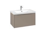 Villeroy und Boch Subway 3.0 Waschtisch-Unterschrank C57302VM 77,2x42,9x47,8cm, ohne LED/Griff monochrom, taupe