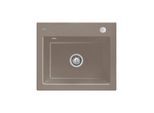 Villeroy und Boch Subway 60 S Einbauspüle 330902TR mit Ablaufgarnitur, Excenterbetätigung, 600 x 510 mm, timber CeramicPlus