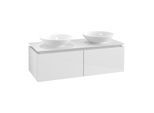 Villeroy & Boch Legato Waschtischunterschrank B58300DH 120x38x50cm, Glossy White