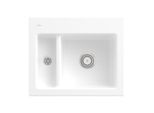 Villeroy und Boch Subway 60 XM Einbauspüle 678000RW Spülbecken, 620 x 510 mm, stone white CeramicPlus