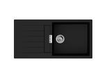 hansgrohe Einbauspüle 43358170 750x490mm, Haupt- und Zusatzbecken, 980 x 480 mm, graphitschwarz