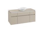 Villeroy & Boch Legato Waschtischunterschrank B578L0VK 120x55x50cm, mit LED-Beleuchtung, Soft Grey