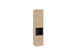 Villeroy und Boch Subway 3.0 Hochschrank C58901VJ 40x171x36,2cm, Schanier rechts/Griff Volcano black, nordic oak