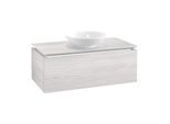 Villeroy & Boch Legato Waschtischunterschrank B571L0E8 100x38x50cm, mit LED-Beleuchtung, White Wood