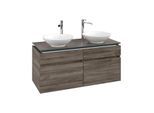 Villeroy und Boch Legato Waschtischunterschrank B58400RK 120x55x50cm, für 2 Waschtische, Stone Oak
