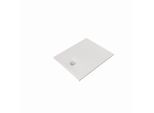 Kludi TERRA Duschwanne 08DW0853 80 x 100 x 3 cm, Abflussabdeckung inkl. Mattweiß