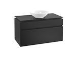 Villeroy & Boch Legato Waschtischunterschrank B57200PD 100x55x50cm, Black Matt Lacquer