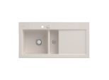 Villeroy und Boch Subway 60 Einbauspüle 677002KR links, mit Ablaufgarnitur, Excenterbetätigung, 1000 x 510 mm, crema CeramicPlus