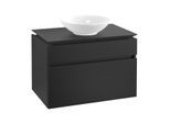 Villeroy & Boch Legato Waschtischunterschrank B57000PD 80x55x50cm, Black Matt Lacquer