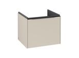 Villeroy und Boch Subway 3.0 Waschtisch-Unterschrank C57901VN 52,3x42,9x44,75cm, ohne LED/Griff Volcano black, cashmere grey