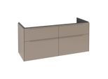 Villeroy und Boch Subway 3.0 Waschtisch-Unterschrank C568L2VM 127,2x56,6x47,8cm, mit LED/Griff monochrom, taupe