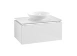 Villeroy & Boch Legato Waschtischunterschrank B569L0DH 80x38x50cm, mit LED-Beleuchtung, Glossy White