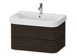 Duravit Happy D.2 Plus Waschtisch-Unterschrank HP4387069690000 77,5 x 49 cm, nussbaum gebürstet, 2 Schubkästen