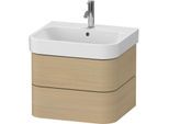 Duravit Happy D.2 Plus Waschtisch-Unterschrank HP4385071710000 57,5 x 49 cm, mediterrane Eiche, 2 Schubkästen