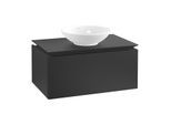 Villeroy & Boch Legato Waschtischunterschrank B56900PD 80x38x50cm, Black Matt Lacquer