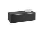 Villeroy & Boch Legato Waschtischunterschrank B581L0PD 120x38x50cm, mit LED-Beleuchtung, Black Matt Lacquer