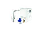 Grohe Blue Professional Spültisch-Einhebelmischer 31347DC3 supersteel, Starter Kit, L-Auslauf, Bluetooth/WIFI