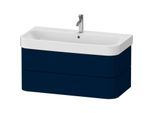 Duravit Happy D.2 Plus Waschtisch-Unterschrank HP4388098980000 97,5 x 49 cm, nachtblau seidenmatt, 2 Schubkästen