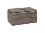 Villeroy und Boch Legato Waschtischunterschrank B56900RK 80x38x50cm, Waschtisch mittig, Stone Oak