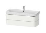 Duravit Happy D.2 Plus Waschtisch-Unterschrank HP4389036360000 117,5 x 49 cm, weiß seidenmatt, 2 Schubkästen