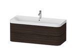 Duravit Happy D.2 Plus Möbelwaschtisch HP4349O69690000 117,5x49cm, 2 Schubkästen, 1 Hahnloch, nussbaum gebürstet