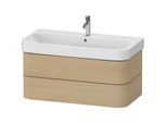 Duravit Happy D.2 Plus Waschtisch-Unterschrank HP4388071710000 97,5 x 49 cm, mediterrane Eiche, 2 Schubkästen