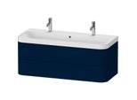Duravit Happy D.2 Plus Möbelwaschtisch HP4379O98980000 117,5x49cm, 2 Schubkästen, nachtblau seidenmatt