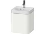 Duravit Happy D.2 Plus Möbelwaschtisch HP4344O36360000 40x36cm, 1 Tür, Anschlag rechts, mit Hahnloch, weiß seidenmatt